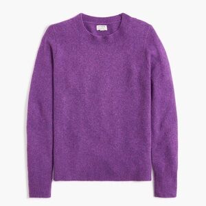 J. Crew Factory | Extra-Soft Yarn Purple Long Sleeve Crewneck Sweater